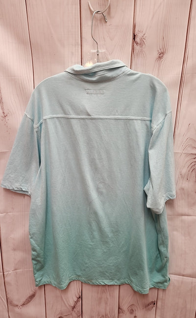 Tommy Bahama Men's Size XXL Turquoise Shirt