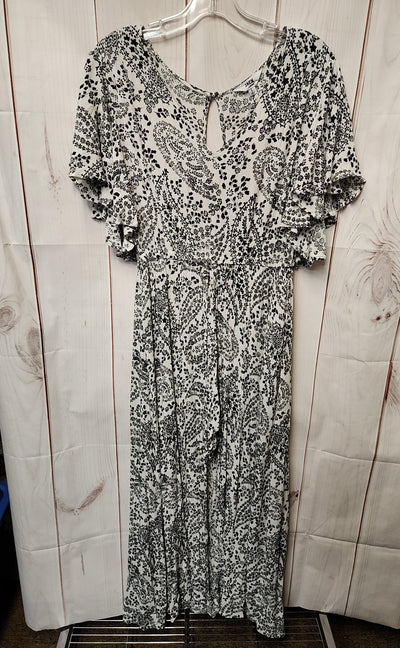 Jack by BB Dakota Women's Size L White Floral Romper