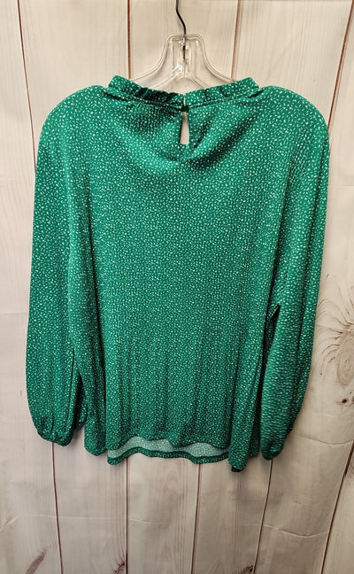 Adrianna Papell Women's Size L Green Long Sleeve Top