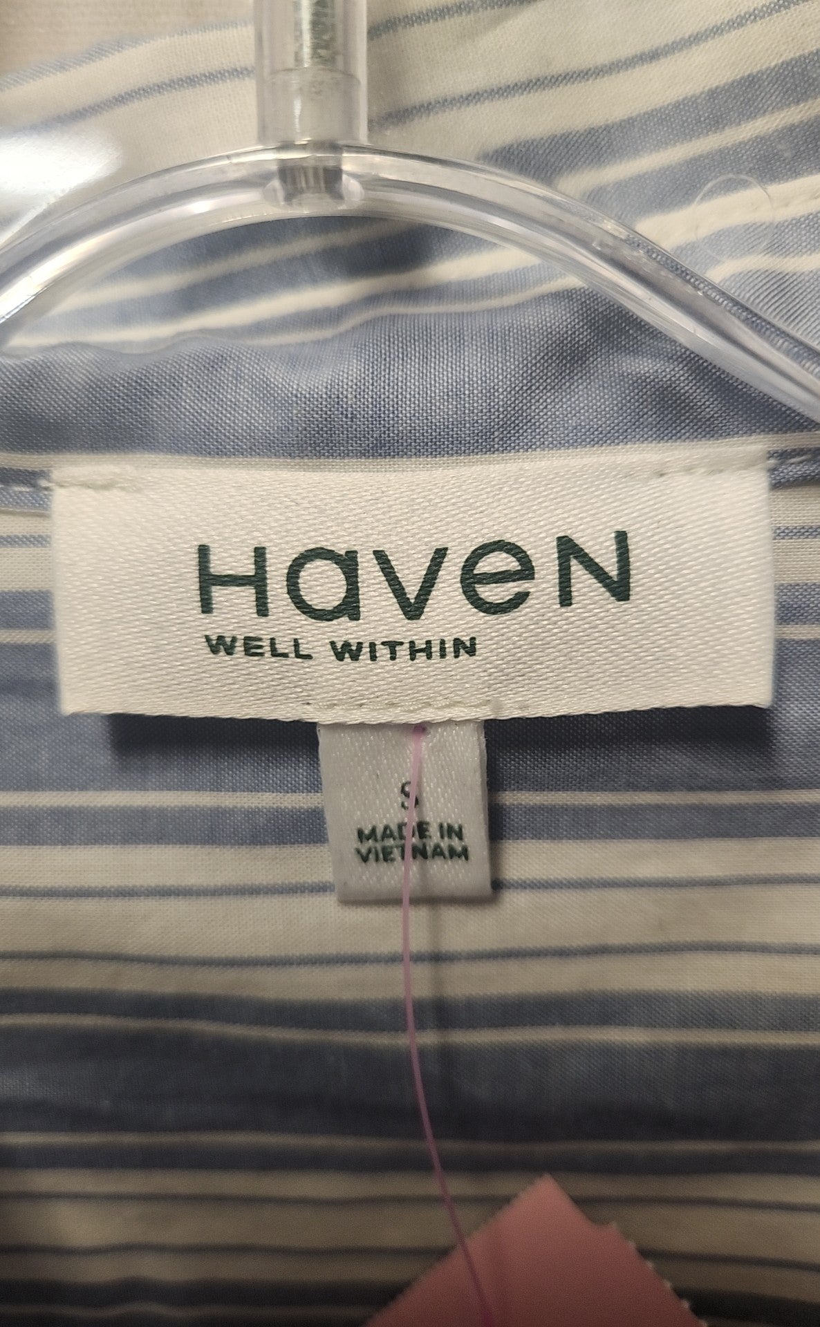 Haven Well Within Women's Size S Blue Short Sleeve Top