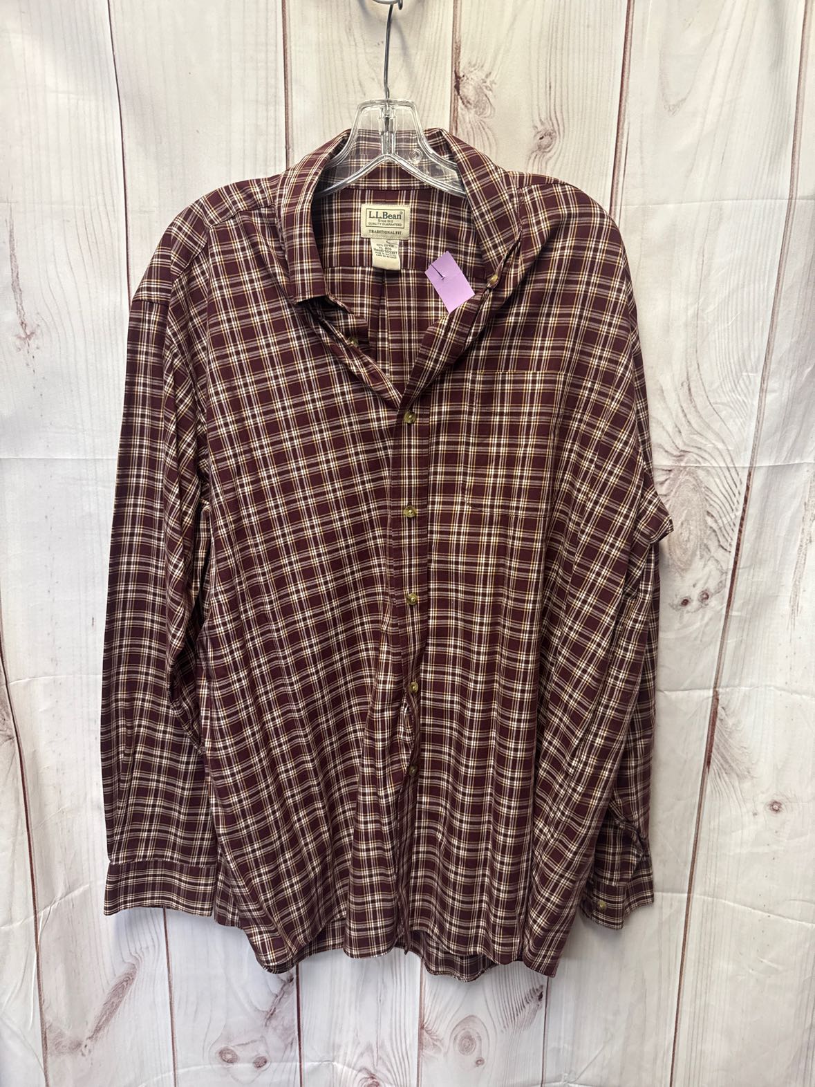 LL Bean Men's Size XL Red Shirt