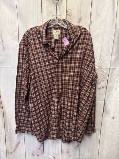 LL Bean Men's Size XL Red Shirt