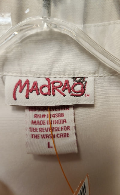 Madrag Women's Size L White Long Sleeve Top