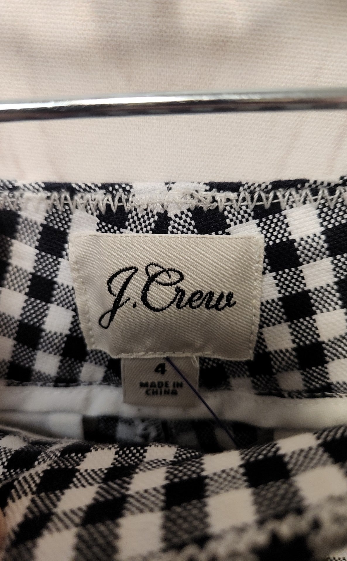 J Crew Women's Size 4 White & Black Shorts