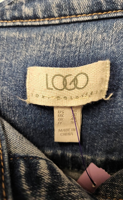 Logo Women's Size 16 Blue Jacket