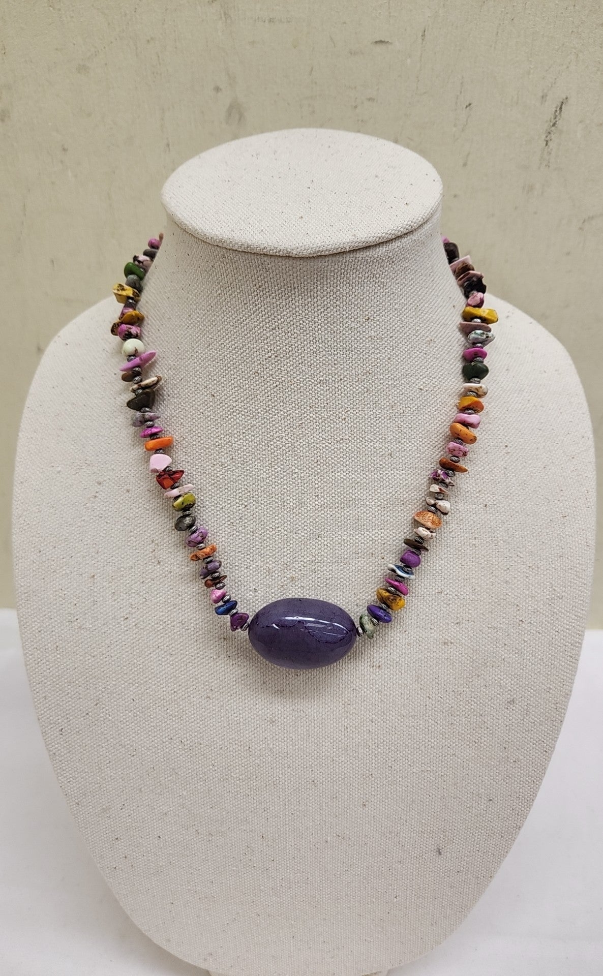 Multi-Color Beaded Necklace