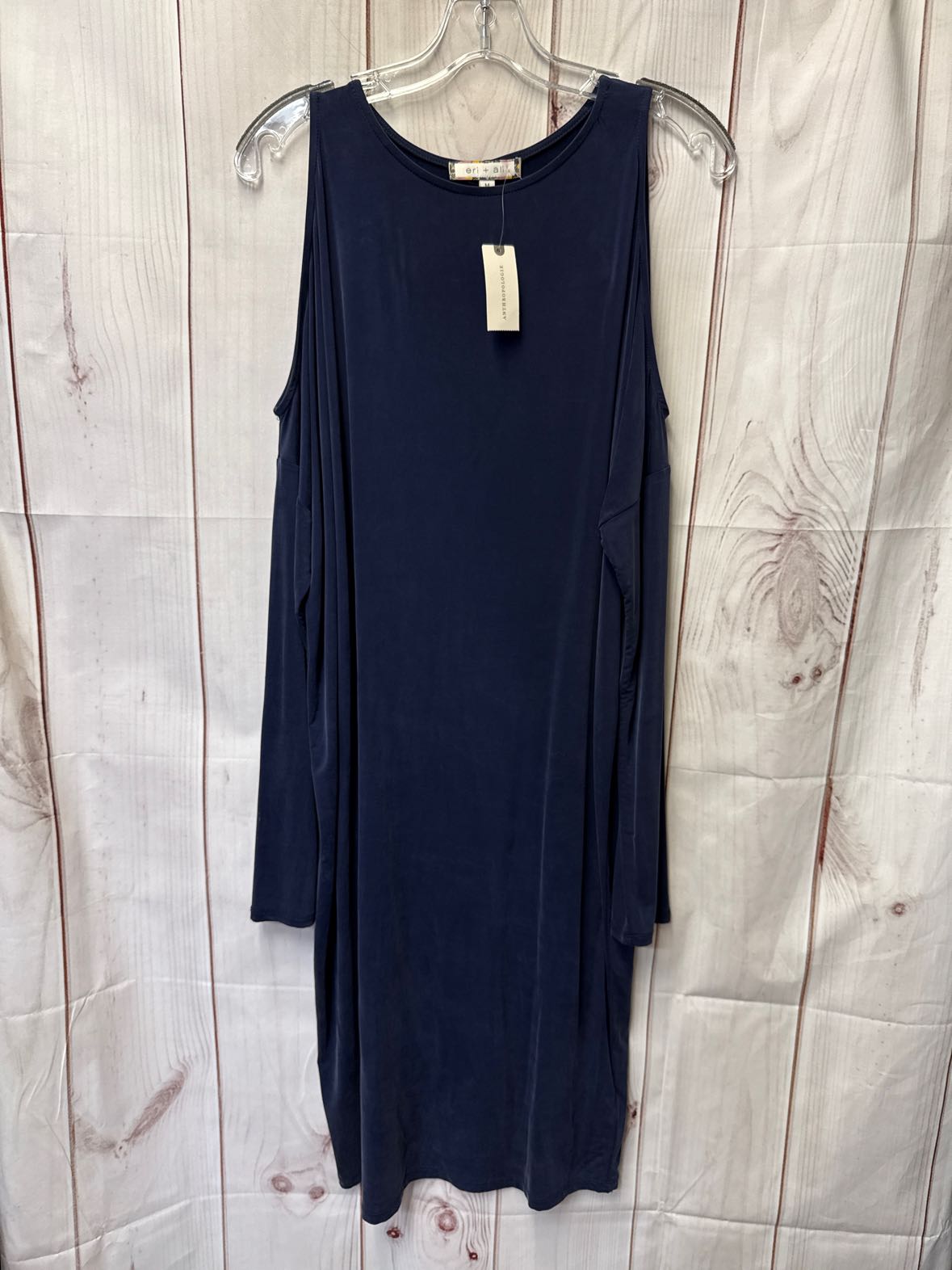 NWT Eri & Ali Women's Size M Navy Cold Shoulder Dress