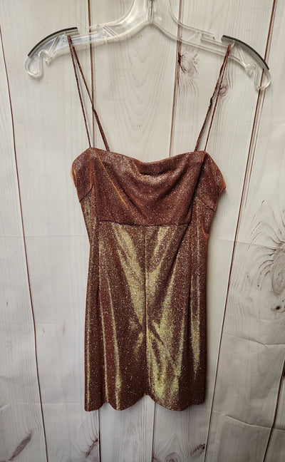 Urban Outfitters Women's Size S Red Metallic Dress