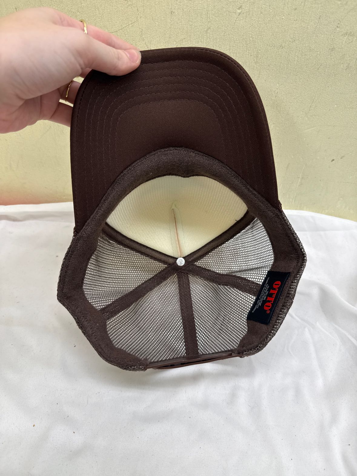 Size Adjustable Brown Hat