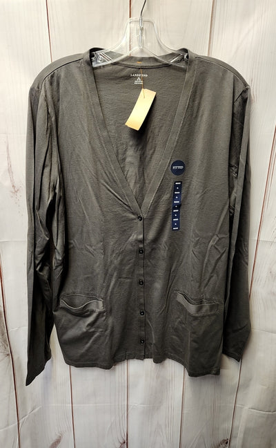 Lands End Women's Size XL Gray Long Sleeve Top