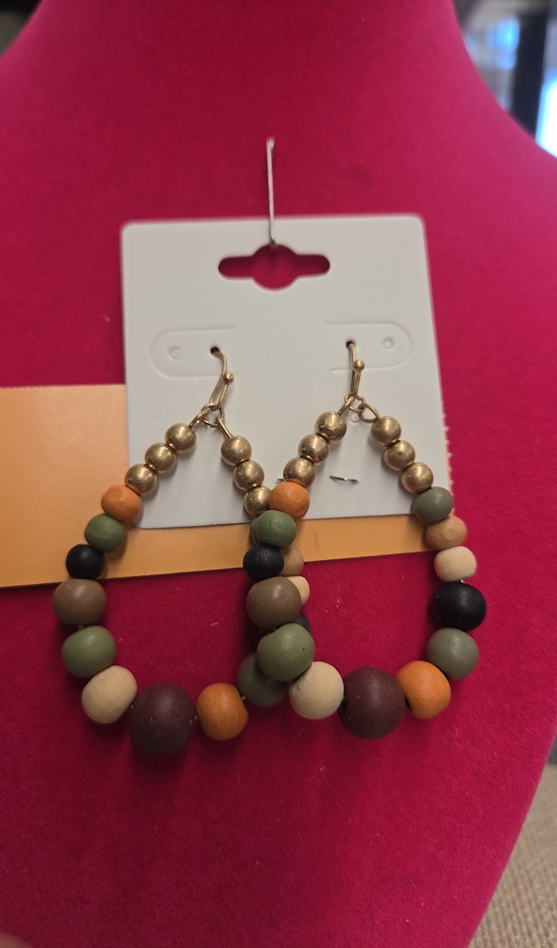 Multi-Color Beaded Earrings
