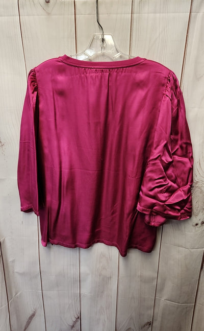 NWT Nation LTD Women's Size XL Pink Donna Bell 3/4 Sleeve Top