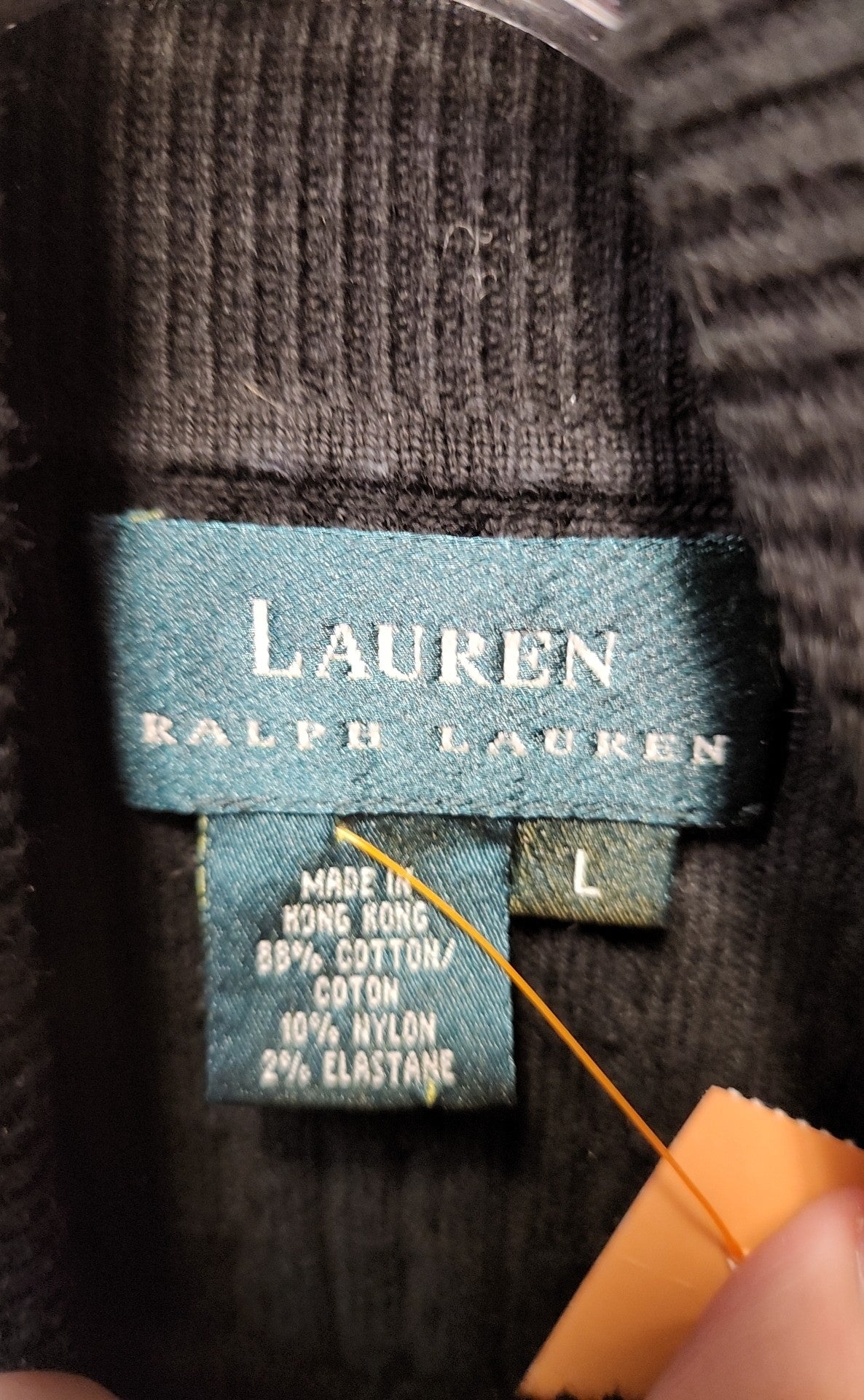 Ralph Lauren Women's Size L Black Sweater Vest