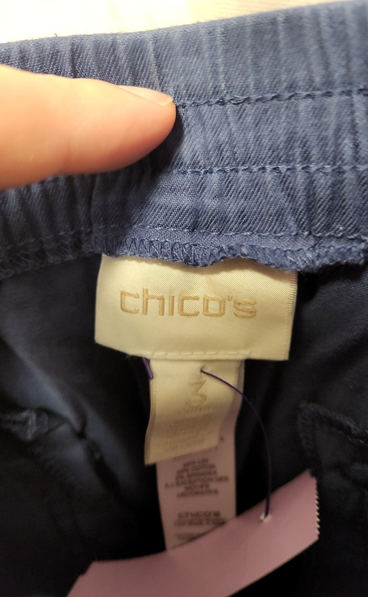 Chico's Women's Size 3 = US 16 Blue Pants