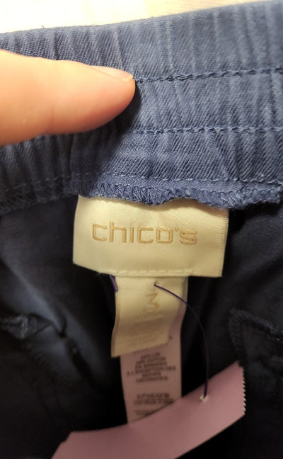Chico's Women's Size 3 = US 16 Blue Pants