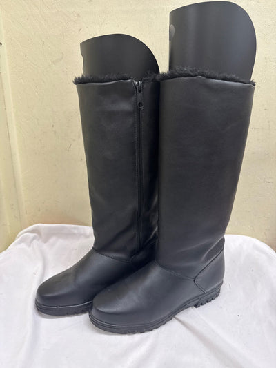 Toe Warmers Women's Size 7 Black Boots Shoes