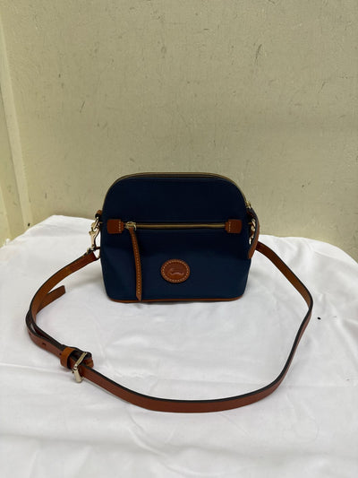 Dooney & Bourke Navy Nylon Domed Crossbody Purse Bag