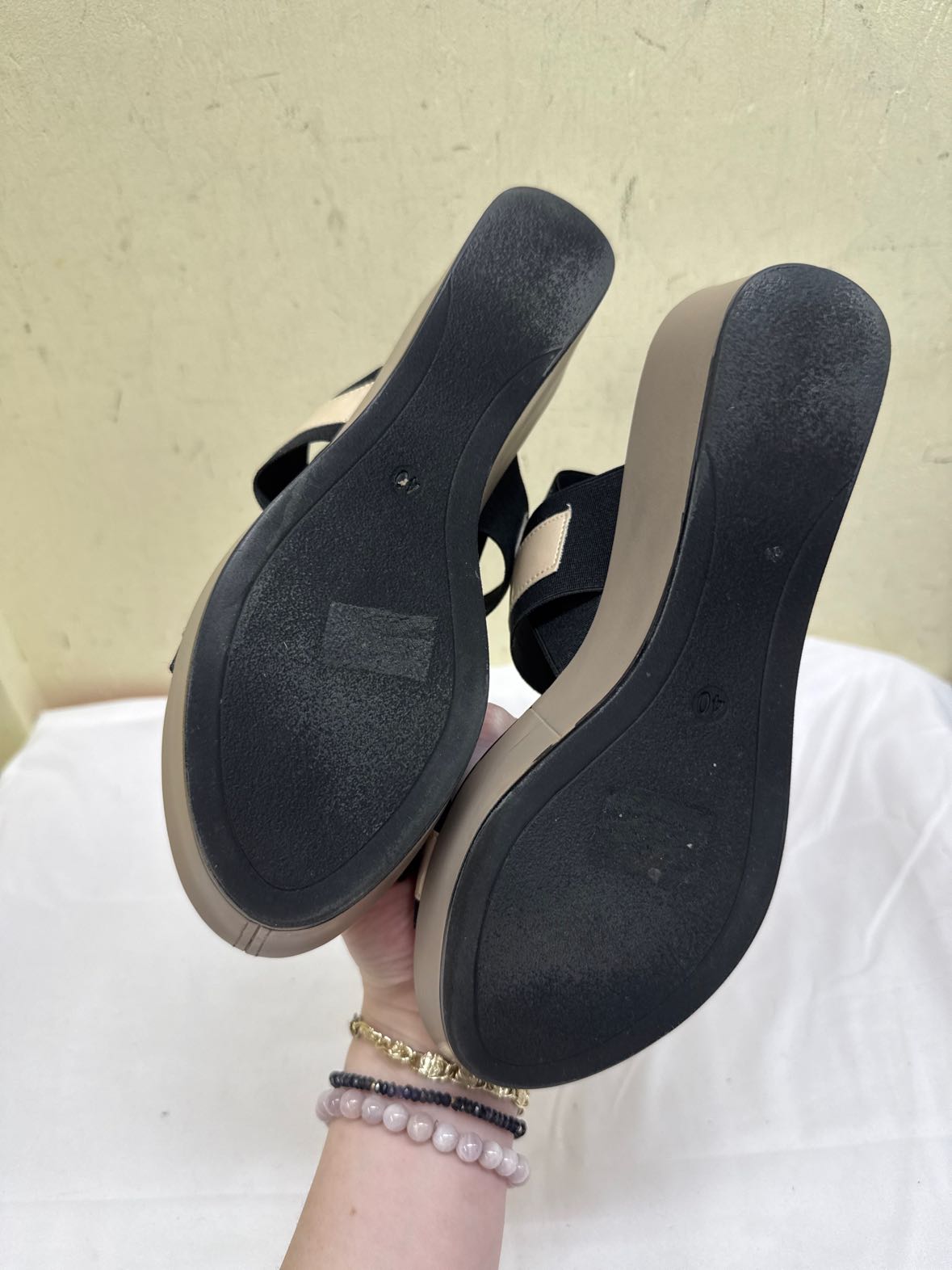 Rapisardi Women's Size 40 = 9-1/2 Black Sandals