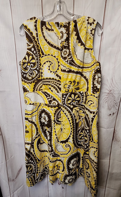 Talbots Women's Size 14 Yellow Dress