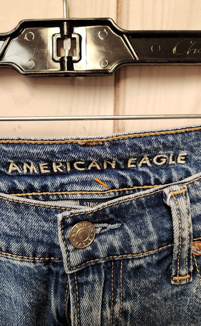 American Eagle Women's Size 24 (00) Blue Jeans Low Rise Ultra Wide Leg