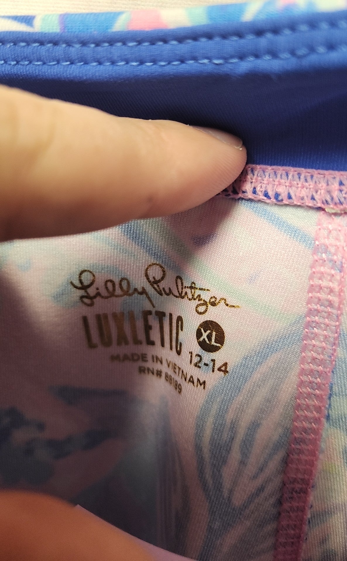 Lilly Pulitzer Girl's Size 12/14 Pink Leggings