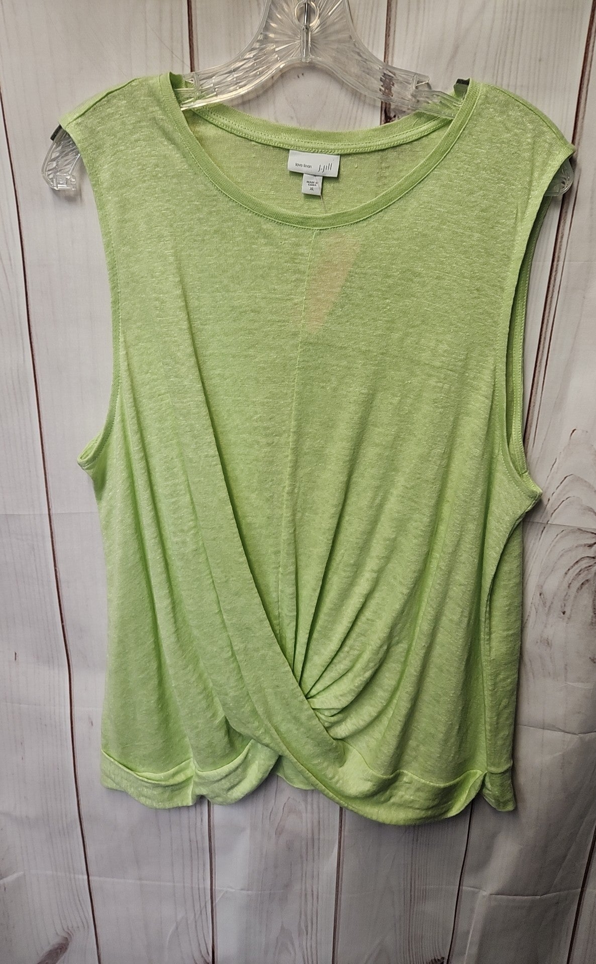 J Jill Women's Size XL Green Sleeveless Top