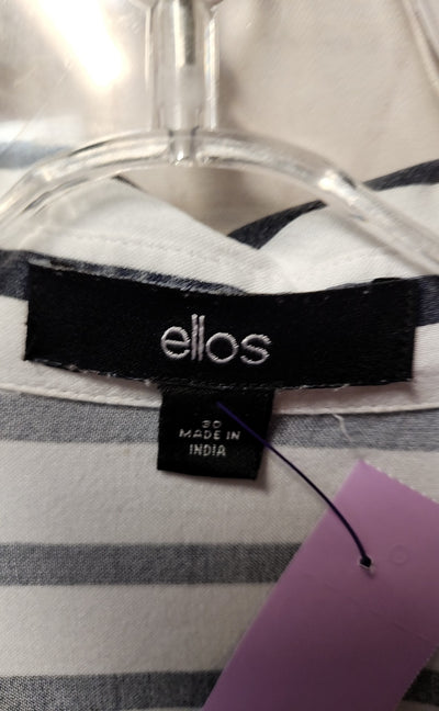 Ellos Women's Size 3X White Long Sleeve Top