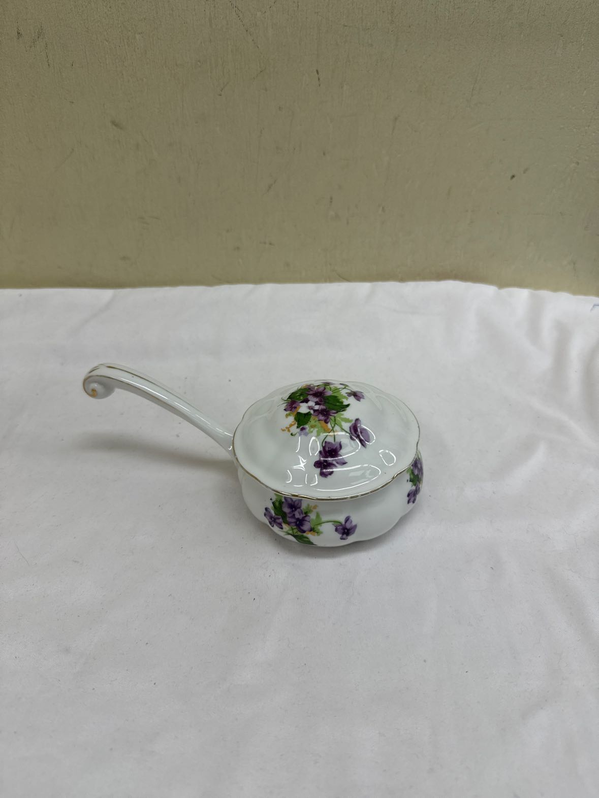 White Floral Individual Serving Dish