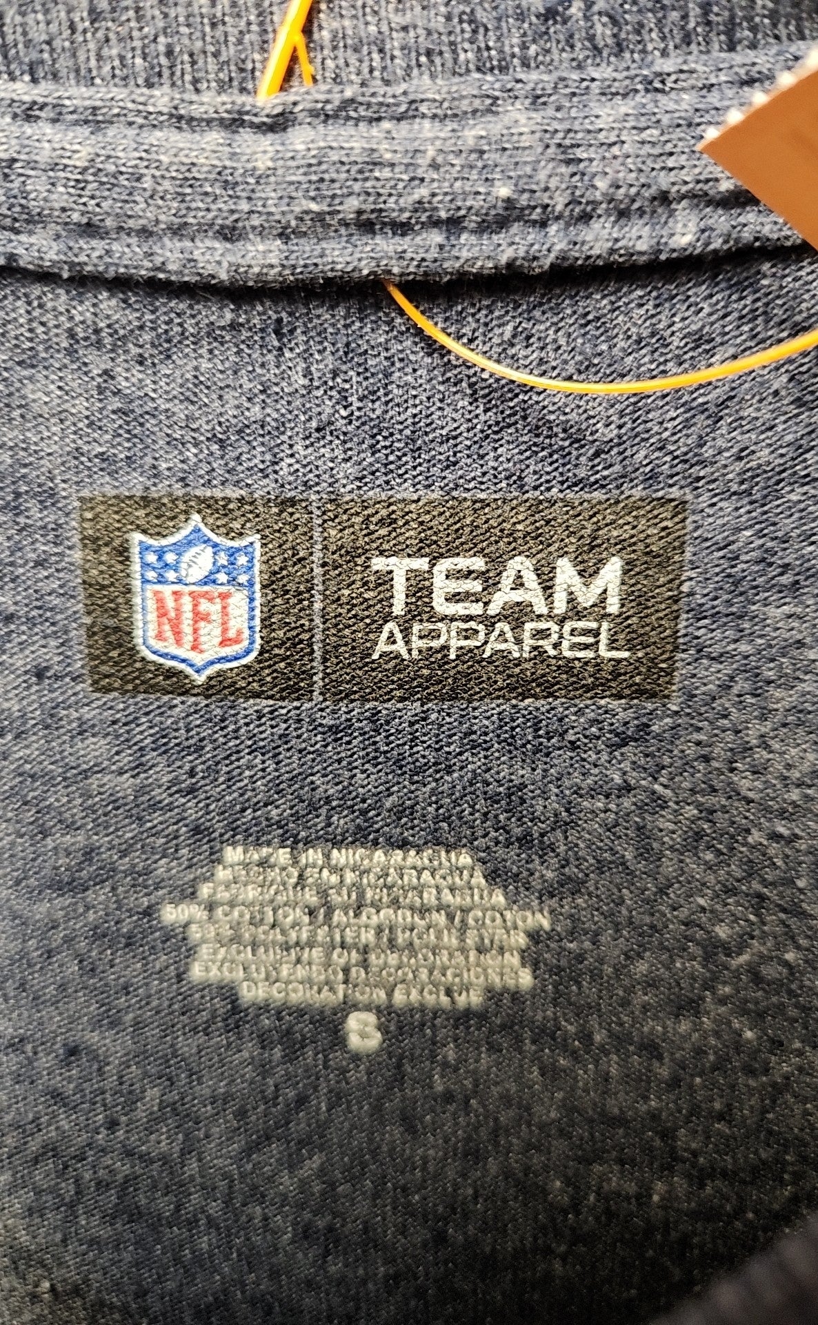 NFL Team Apparel Men's Size S Navy New England Patriots T-Shirt
