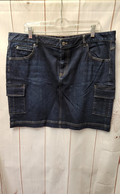 J Jill Women's Size 18 Blue Skirt