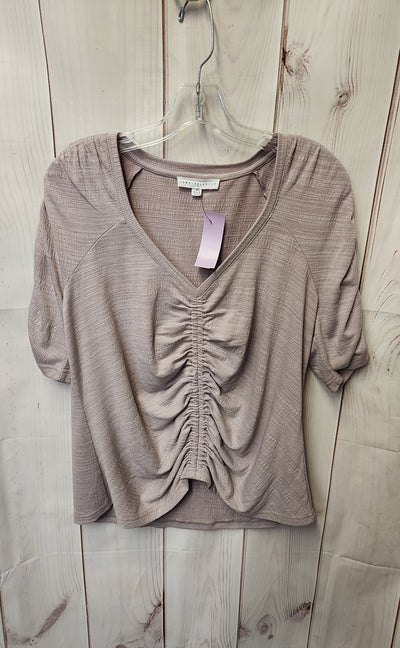 Jane & Delancey Women's Size M Purple Short Sleeve Top
