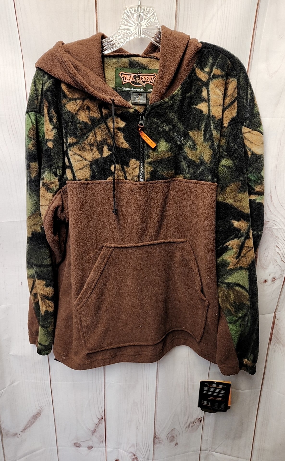 Trail Crest Men's Size M Brown Camoflauge Jacket