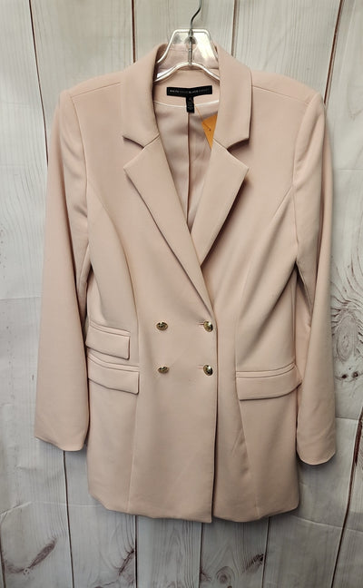 White House Black Market Women's Size S Pale Pink Coat