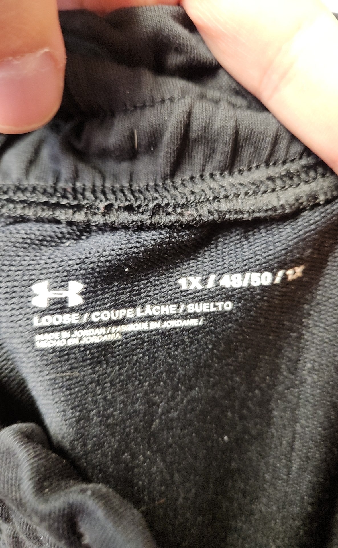 Under Armour Women's Size 1X Black Sweatpants