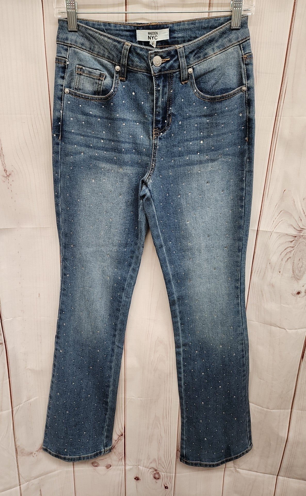 Madden NYC Women's Size 26 (1-2) Blue Jeans