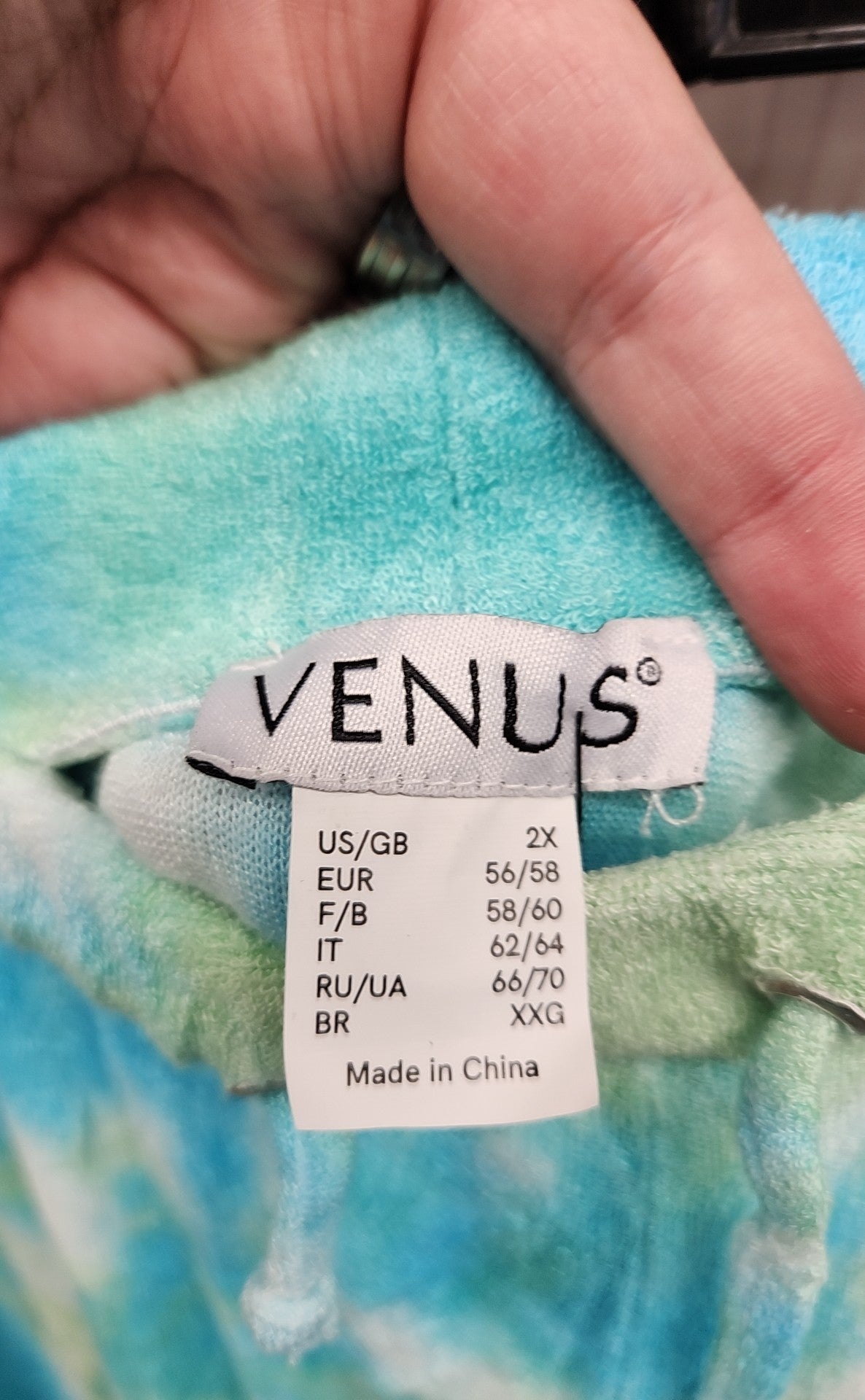 Venus Women's Size 2X Turquoise Pants