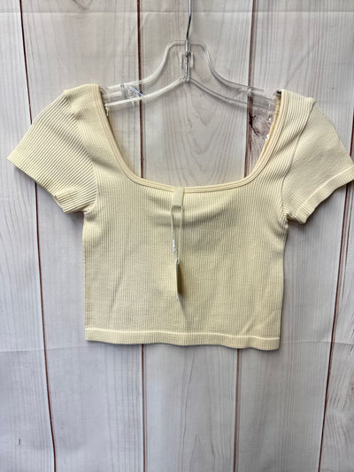 NWT ANWND Women's Size Small/Medium Beige Short Sleeve Top