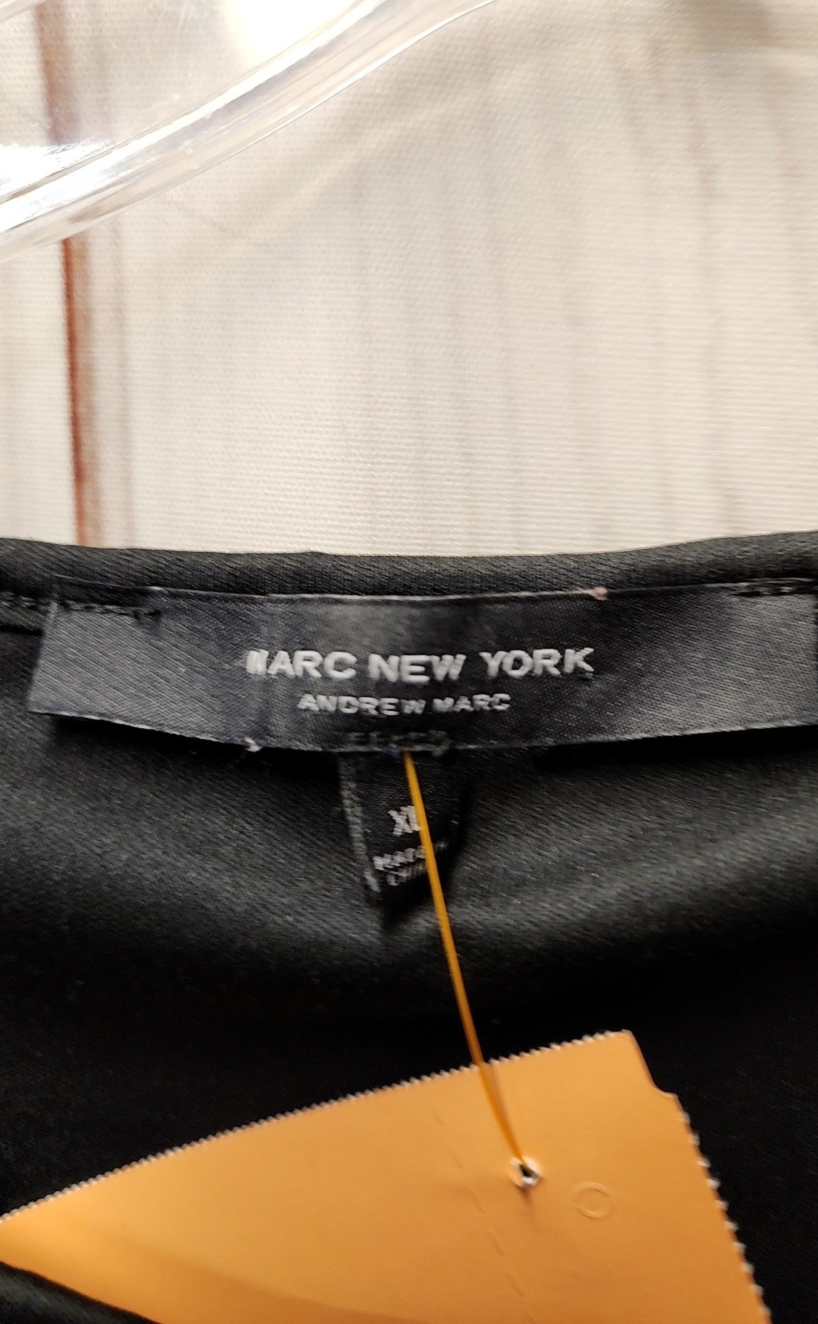 Marc New York Women's Size XL Black Short Sleeve Top