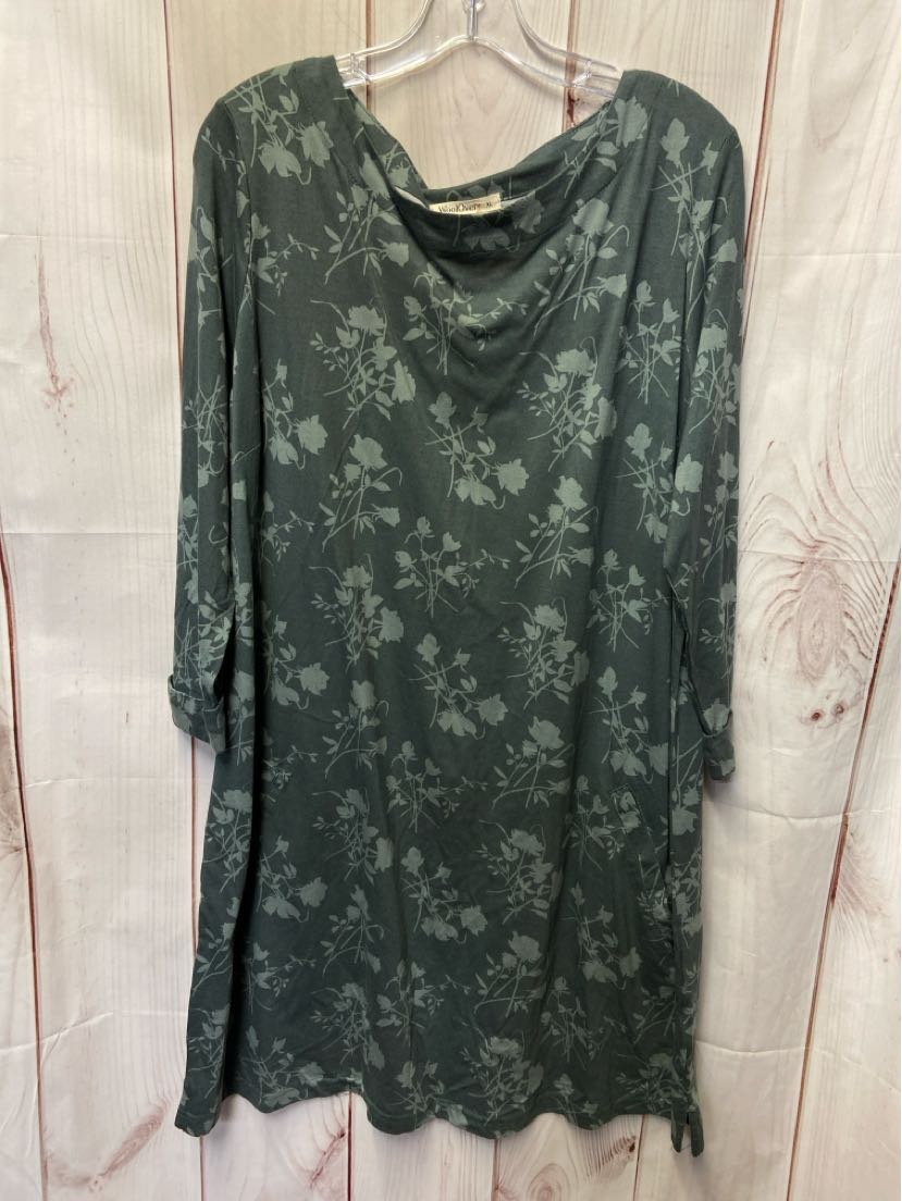 WooLovers Women's Size XL Green Dress