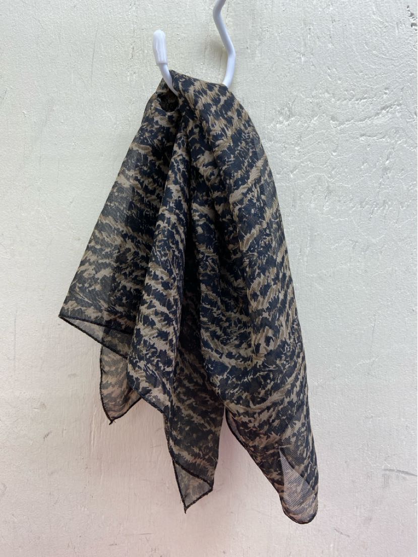 Black & Brown Dress Scarf