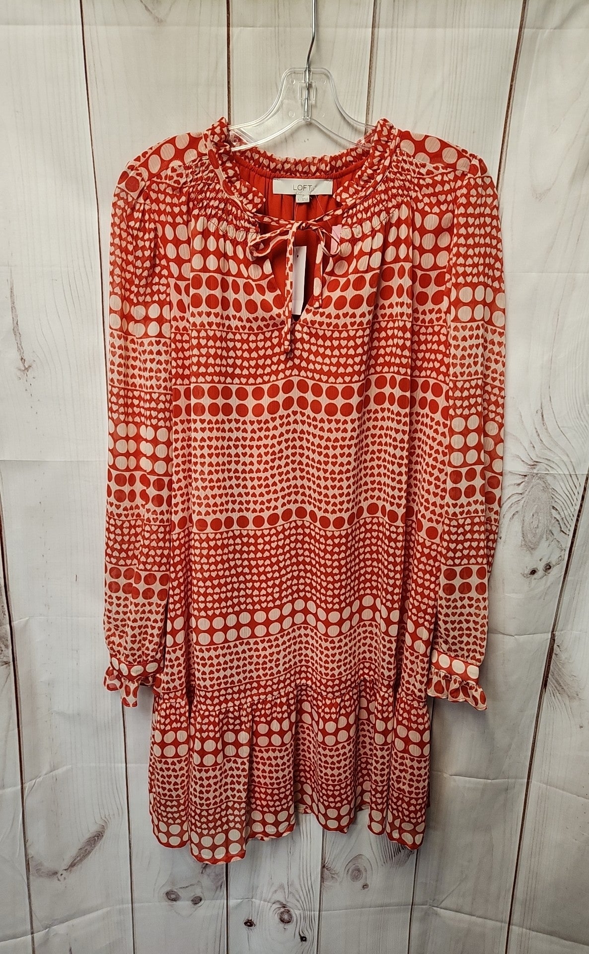 NWT Loft Women's Size L Red Dress