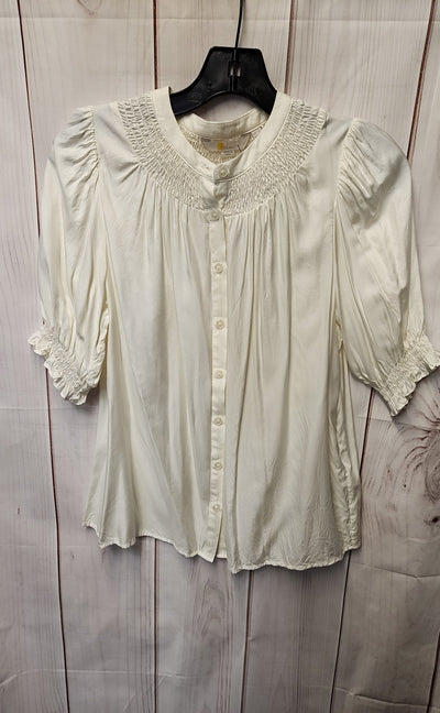 Boden Women's Size 8 White Short Sleeve Top