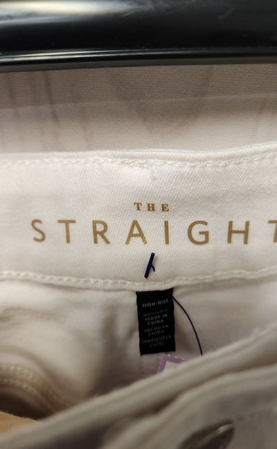 White House Black Market Women's Size 2 White Pants The Straight High Rise