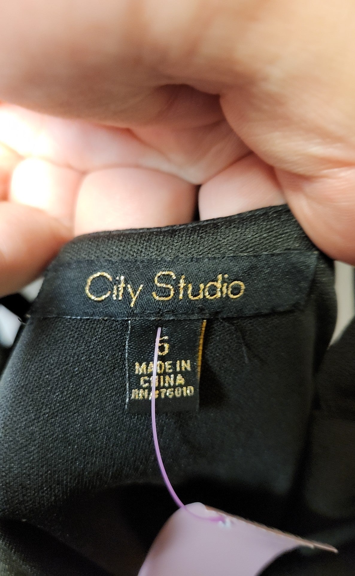 City Studio Women's Size 5 Black Dress