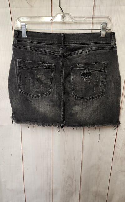 Express Women's Size 6 Black Skirt Mid Rise Straight Mini