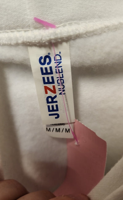 Jerzees Women's Size M White Hoodie