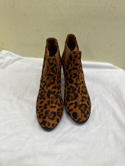 Allegra Women's Size 7 Brown leopard print Boots Shoes