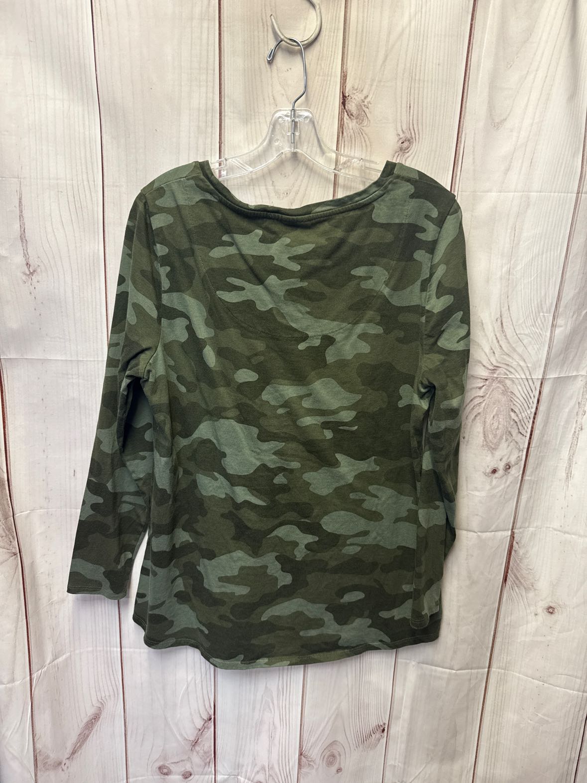 Chico's Women's Size 2 = US L Camo Long Sleeve Top