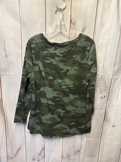 Chico's Women's Size 2 = US L Camo Long Sleeve Top