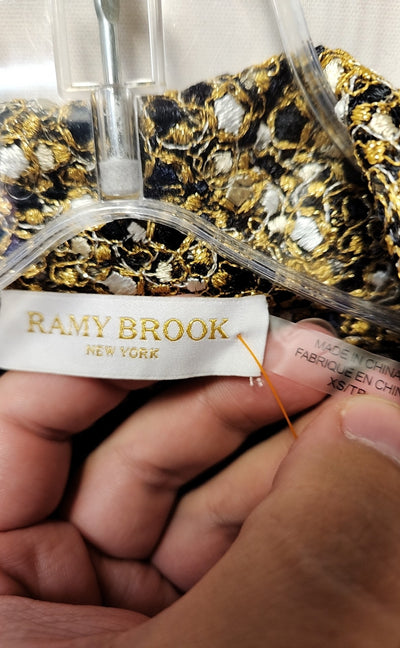 Ramy Brook Women's Size XS Gold Long Sleeve Top